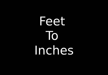 Feet to Inches Converter