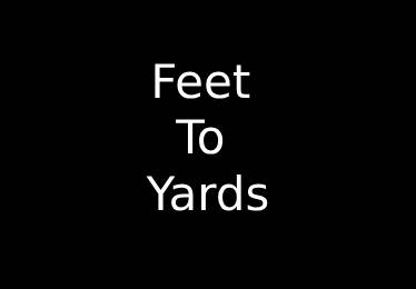 Feet to Yards Converter