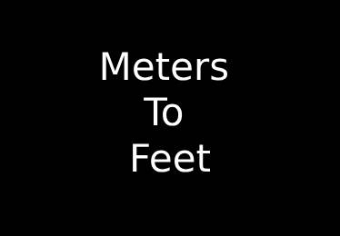 Meters to Feet Converter